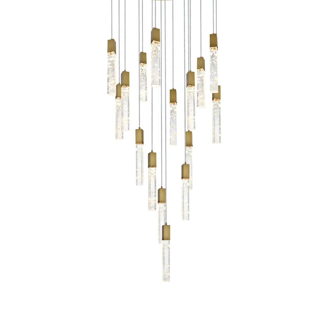 Aurora 36" Wide Crystal Chandelier