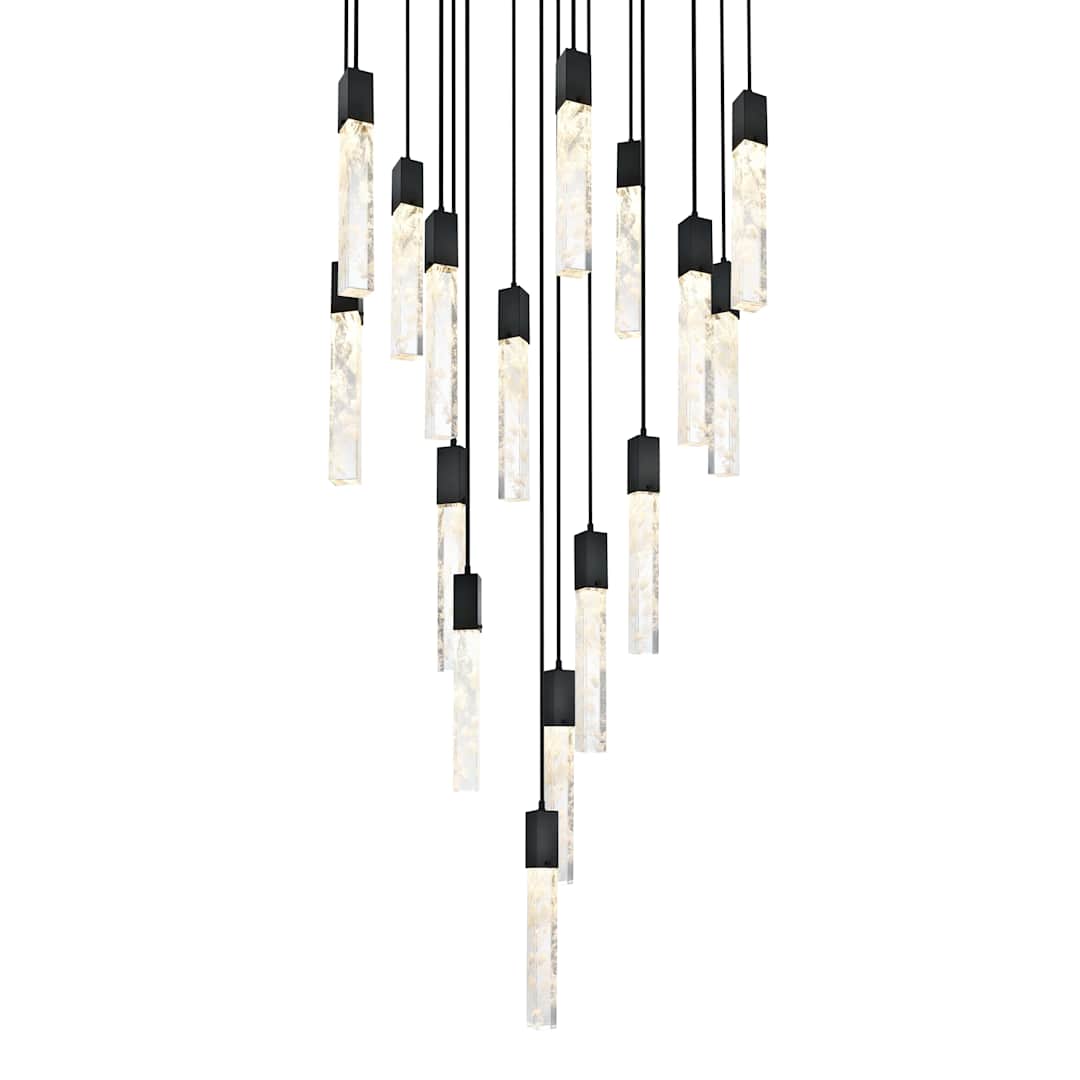 Aurora 36" Wide Crystal Chandelier