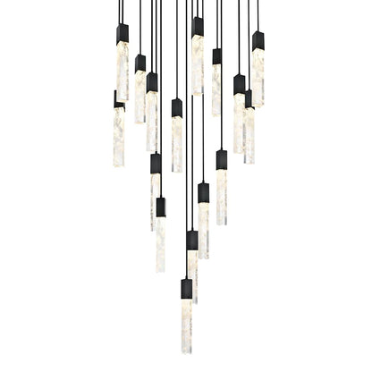 Aurora 36" Wide Crystal Chandelier