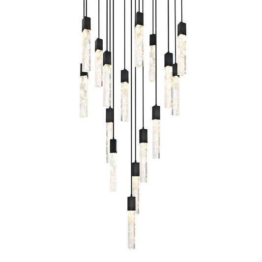 Aurora 36" Wide Crystal Chandelier