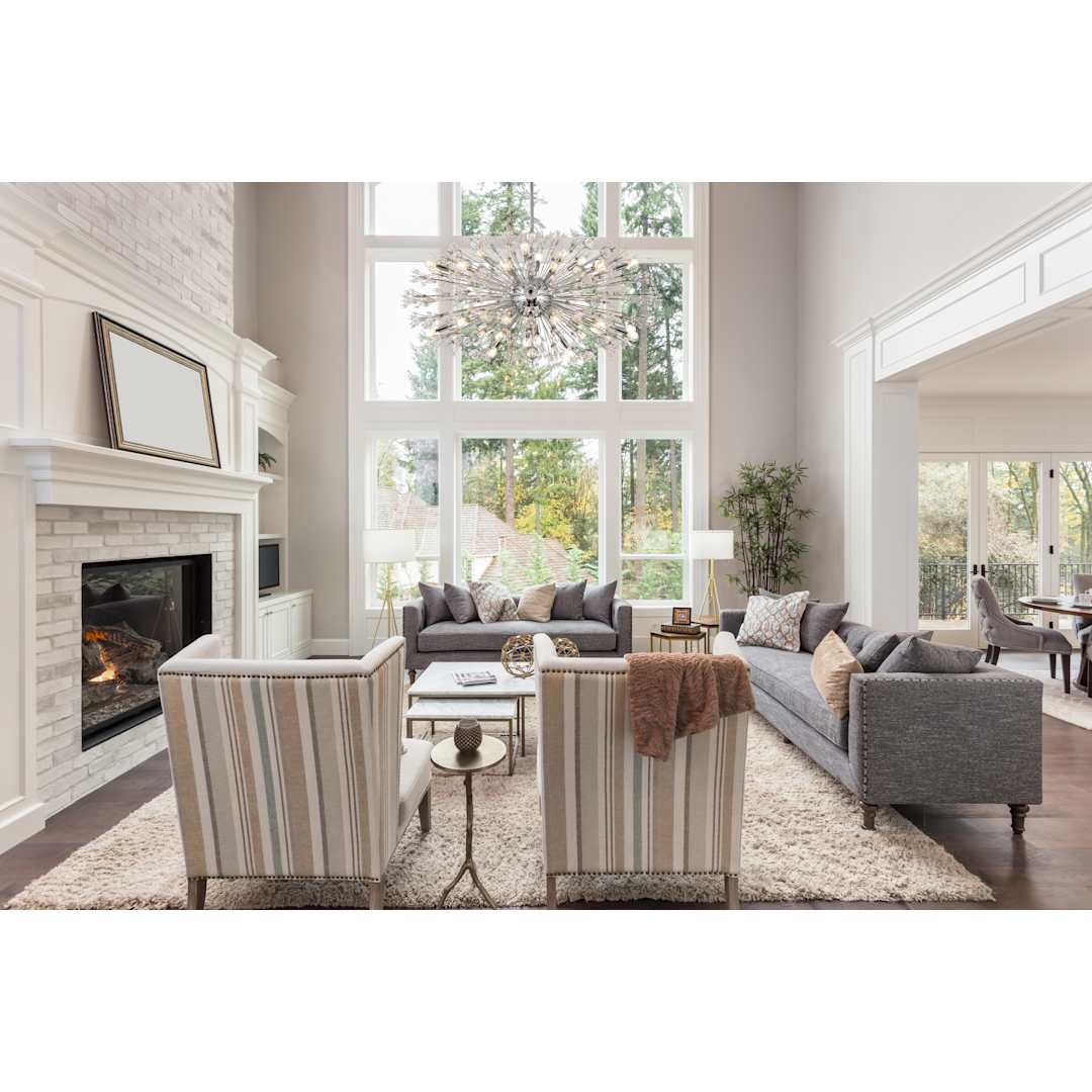 Vera 38 Light 48" Wide Oval Crystal Sputnik Chandelier with Clear Royal Cut Crystals