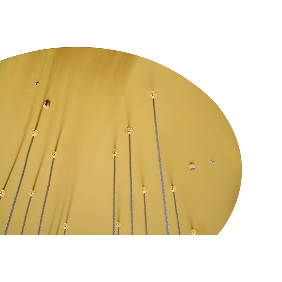 Monroe 5 Light 26" Wide LED Crystal Ring Chandelier with Clear Royal Cut Crystals