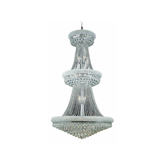 Primo 32 Light 36" Wide Crystal Empire Chandelier with Clear Royal Cut Crystals