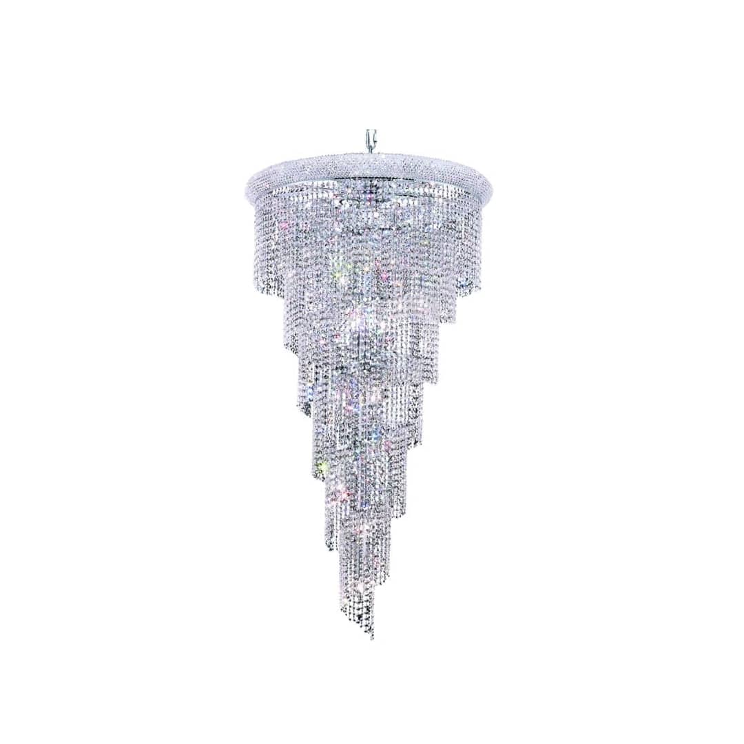Spiral 22 Light 30" Wide Crystal Chandelier with Clear Royal Cut Crystals