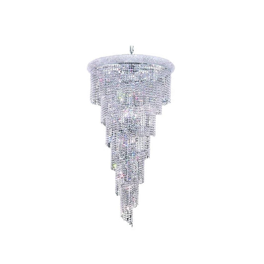 Spiral 22 Light 30" Wide Crystal Chandelier with Clear Royal Cut Crystals