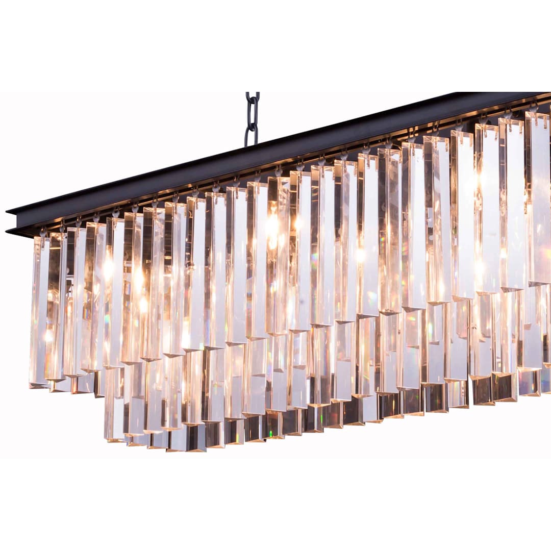 Sydney 12 Light 50" Wide Crystal Waterfall Chandelier