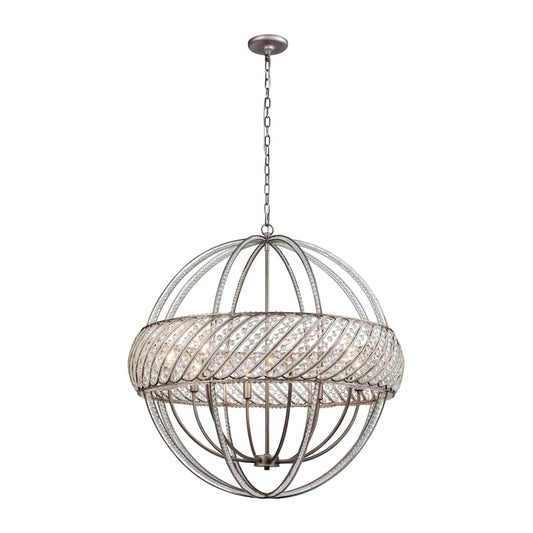 Bradington 8 Light 32" Wide Globe Chandelier