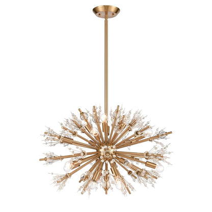 Starburst 19 Light 26" Wide Crystal Sputnik Chandelier