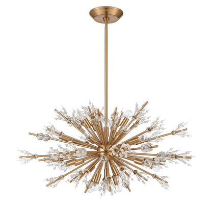 Starburst 24 Light 36" Wide Crystal Sputnik Chandelier