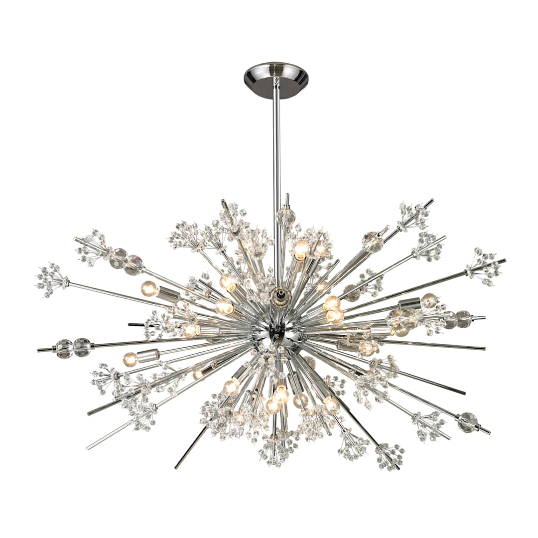Starburst 29 Light 48" Wide Crystal Sputnik Chandelier