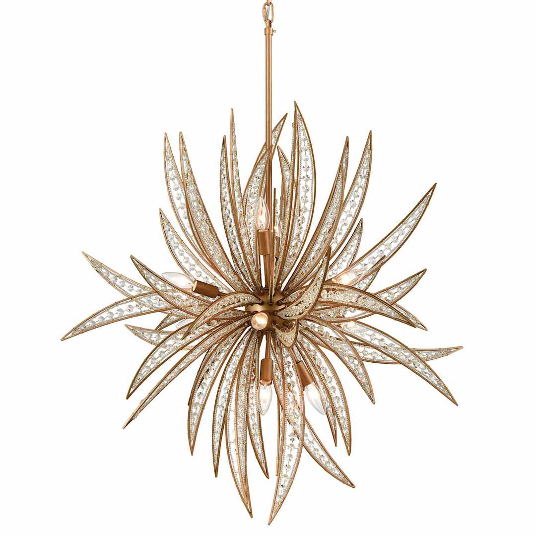 Naples 11 Light 34" Wide Crystal Sputnik Chandelier
