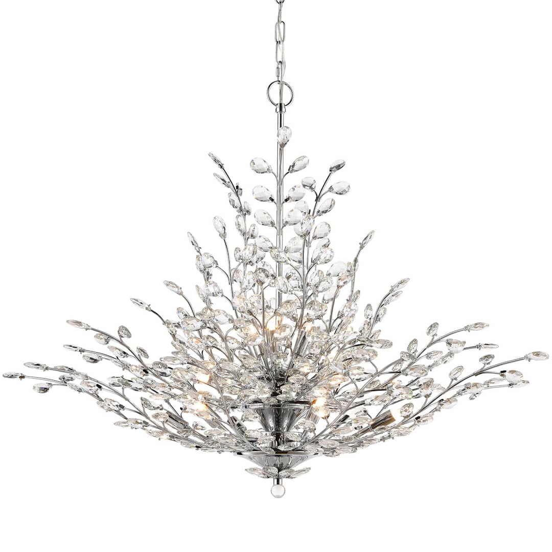 Crystique 12 Light 38" Wide Crystal Chandelier