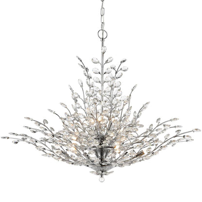 Crystique 12 Light 38" Wide Crystal Chandelier