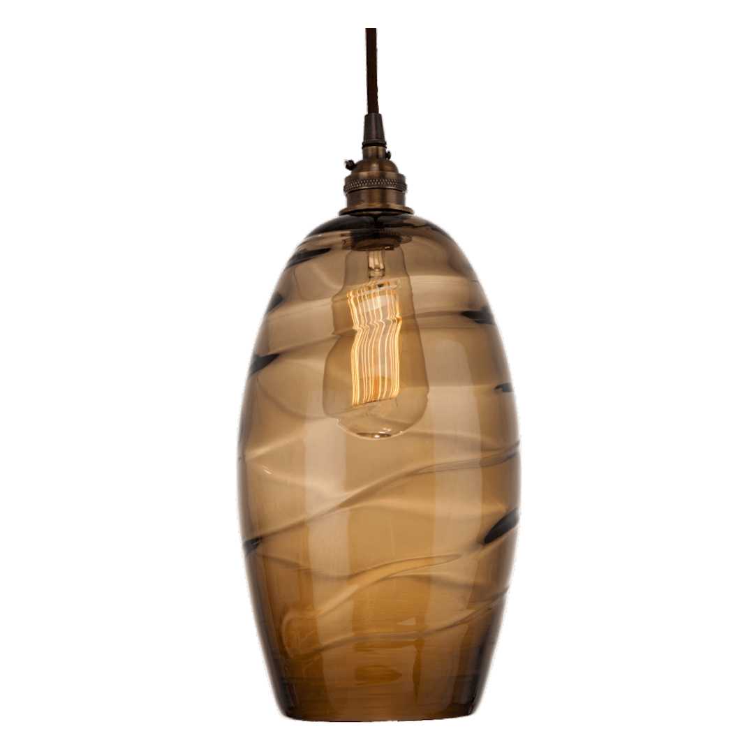 Ellisse 34" Wide Artisan Crafted 11 Light Optic Glass Pendant