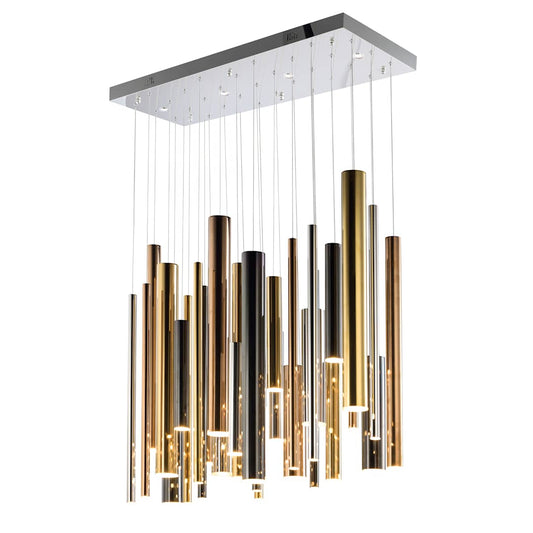 Flute 35 Light 36" Wide Multi Light LED Pendant