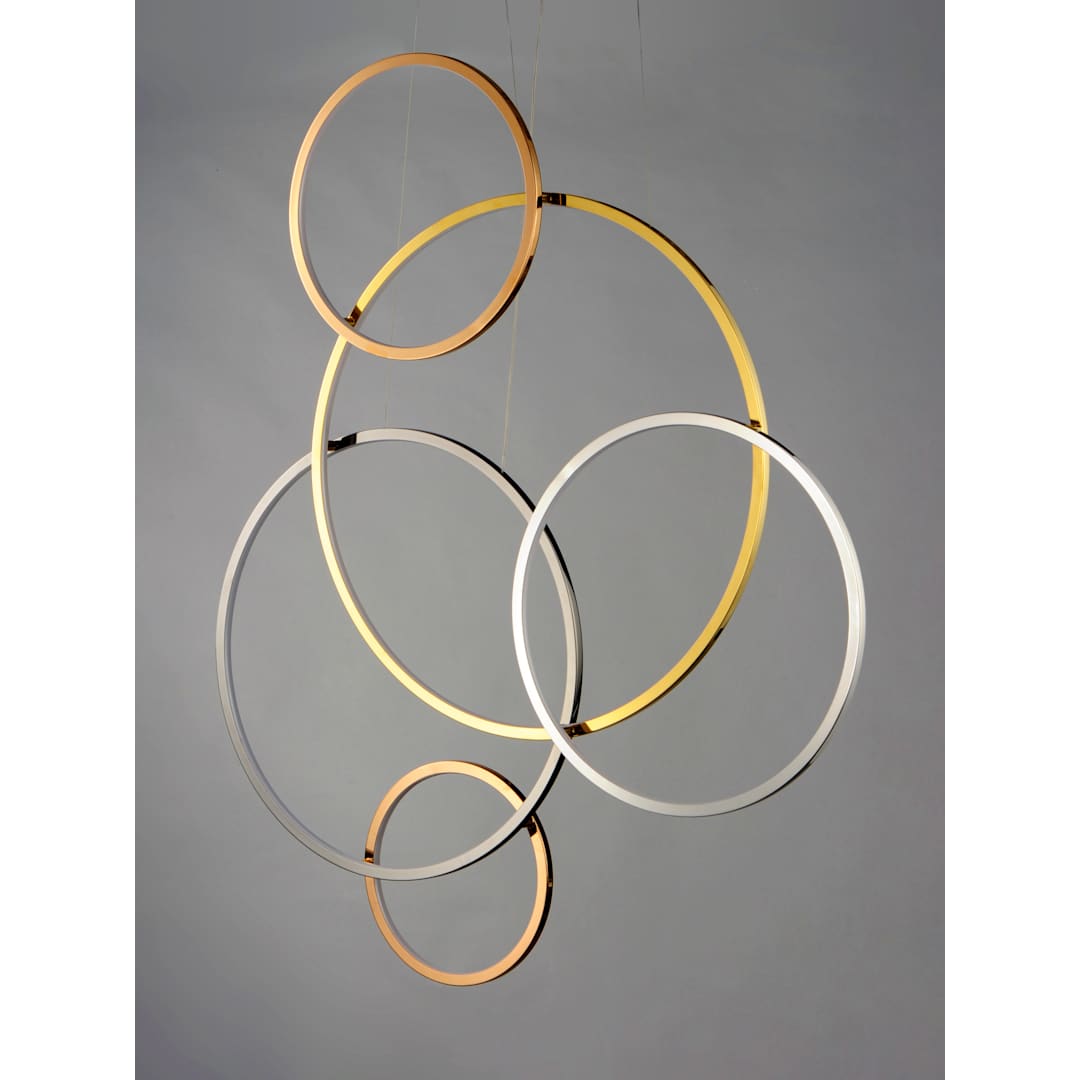 Union 5 Light 40" Wide LED Abstract Chandelier