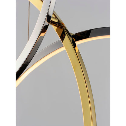 Union 5 Light 40" Wide LED Abstract Chandelier