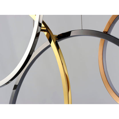 Union 5 Light 47" Wide LED Abstract Chandelier