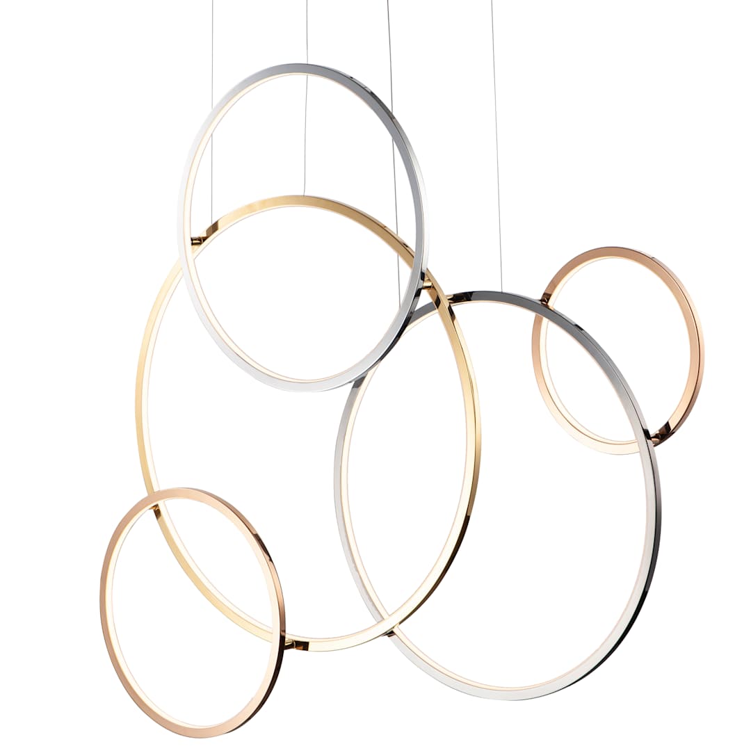 Union 5 Light 47" Wide LED Abstract Chandelier