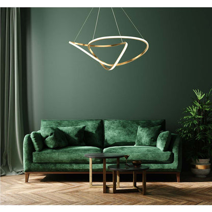 Perpetual 46" Wide LED Abstract Chandelier