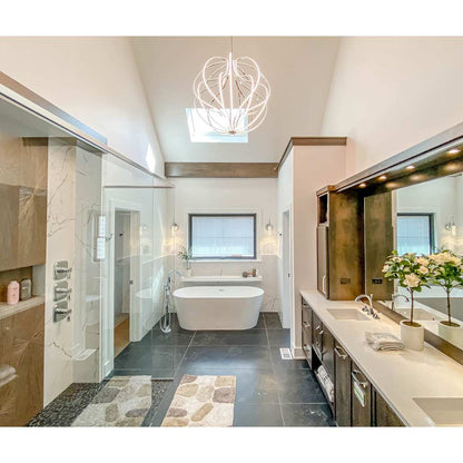 Aura 31" Wide LED Abstract Globe Chandelier