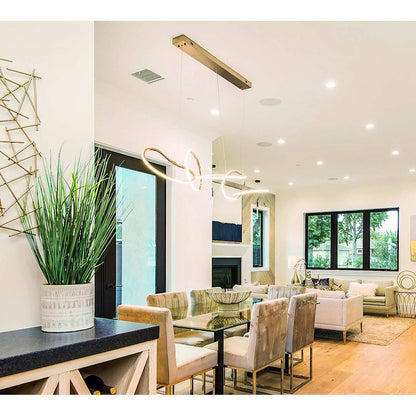 Unity 55" Wide LED Abstract Chandelier