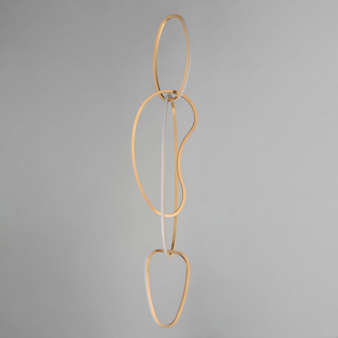 Unity 4 Light 13" Wide LED Abstract Multi Light Pendant