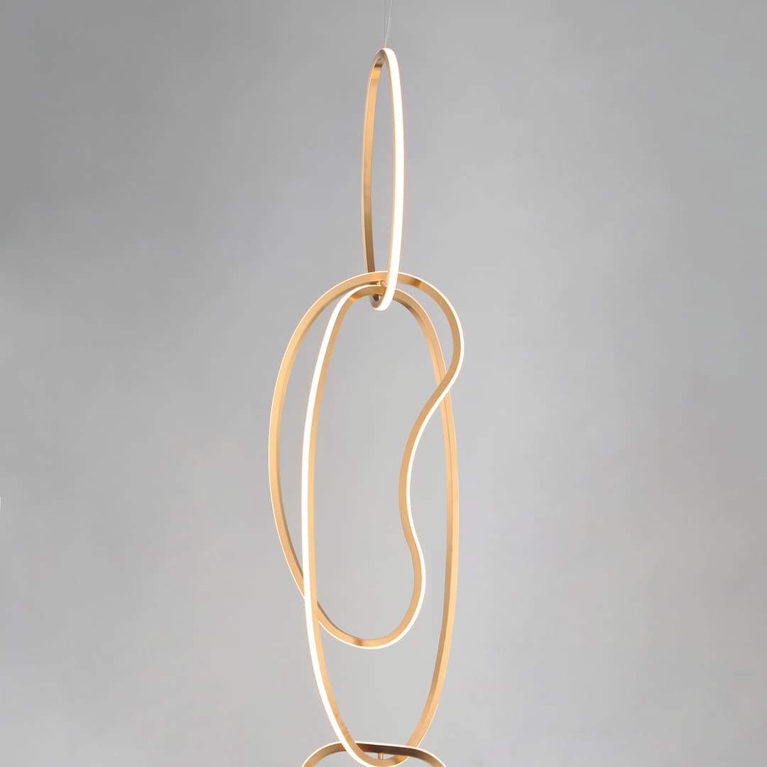 Unity 4 Light 13" Wide LED Abstract Multi Light Pendant