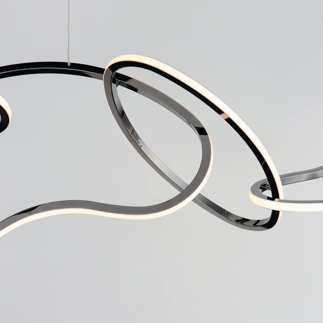 Unity 69" Wide LED Abstract Linear Chandelier