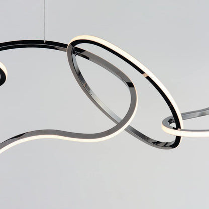 Unity 69" Wide LED Abstract Linear Chandelier