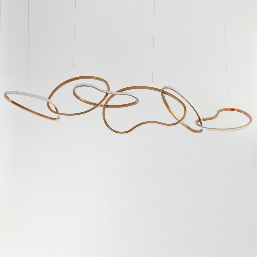 Unity 69" Wide LED Abstract Linear Chandelier