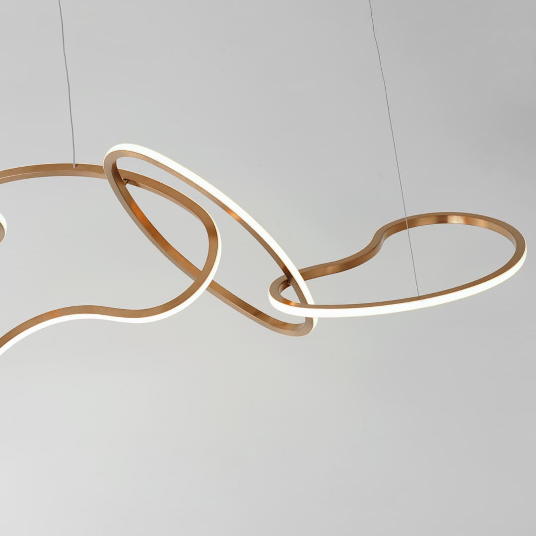 Unity 69" Wide LED Abstract Linear Chandelier