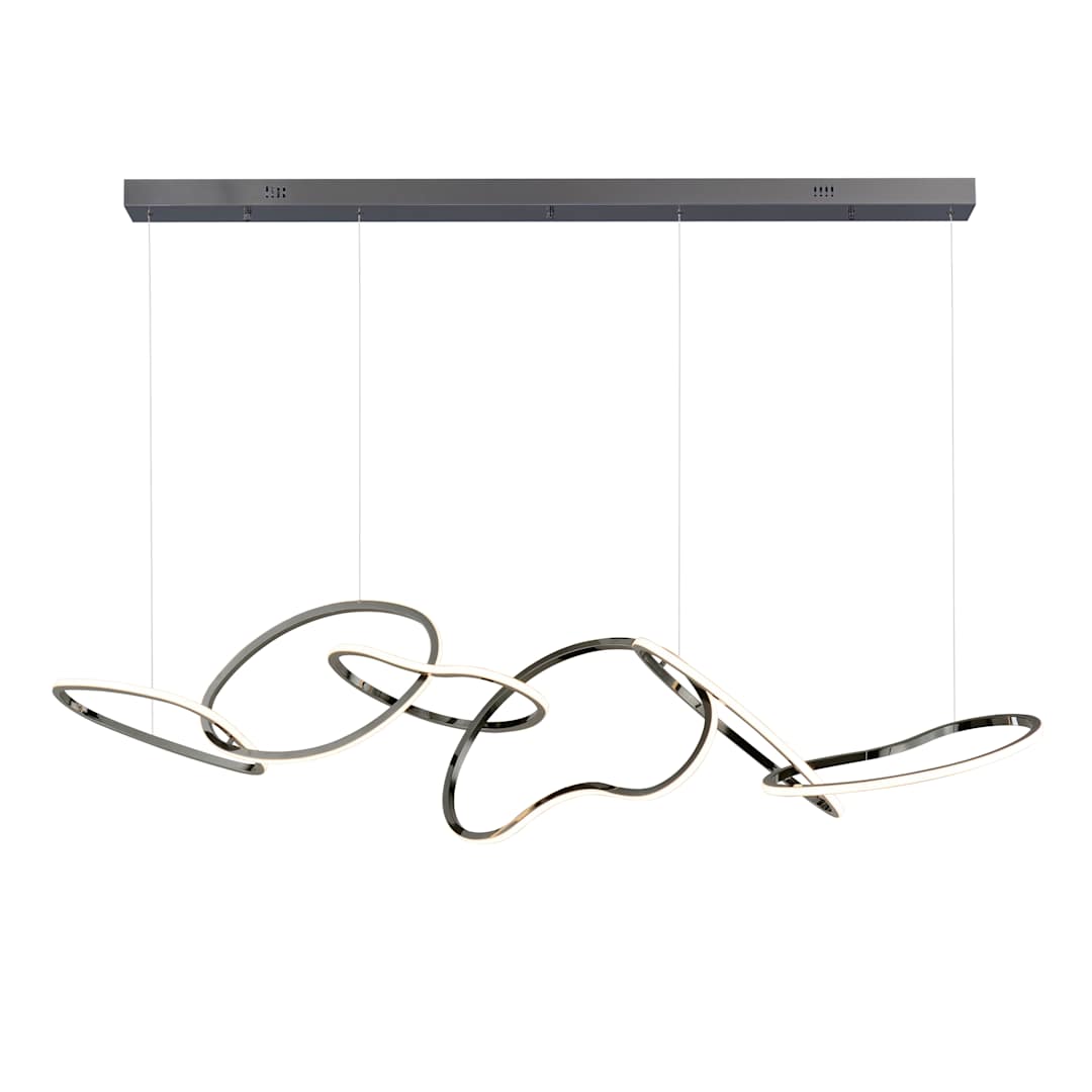 Unity 69" Wide LED Abstract Linear Chandelier