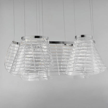 Tartan 3 Light 24" Wide LED Abstract Multi Light Pendant