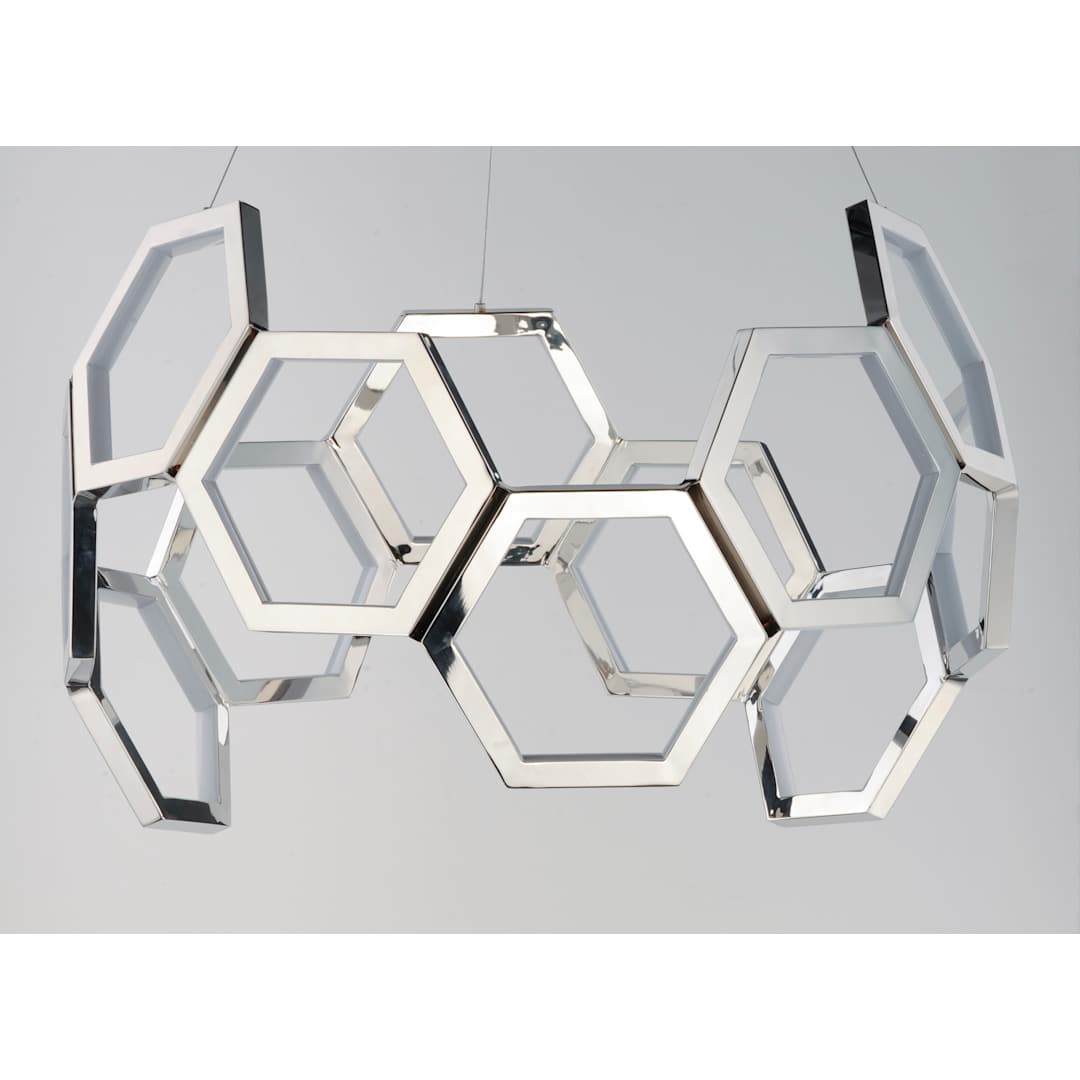 Polygon 30" Wide LED Chandelier
