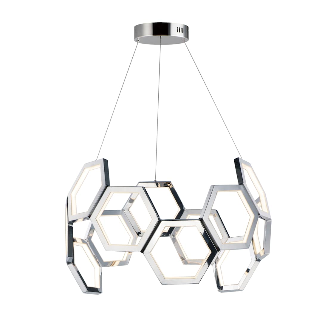 Polygon 30" Wide LED Chandelier