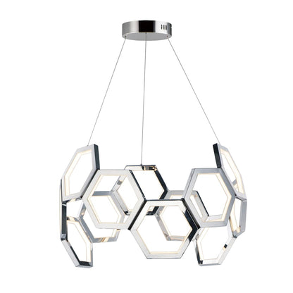 Polygon 30" Wide LED Chandelier
