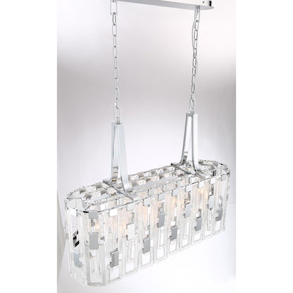 Viviana 7 Light 37" Wide Linear Chandelier