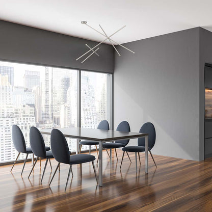 Crossroads 9 Light 36" Wide LED Semi-Flush Ceiling Fixture