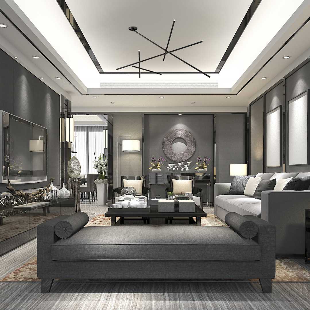 Crossroads 9 Light 36" Wide LED Semi-Flush Ceiling Fixture