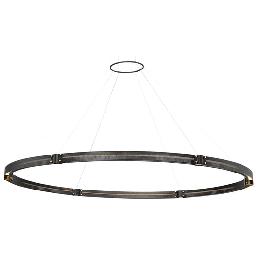 Admiral 2 Light 62" Wide LED Ring Chandelier - 1 Tier