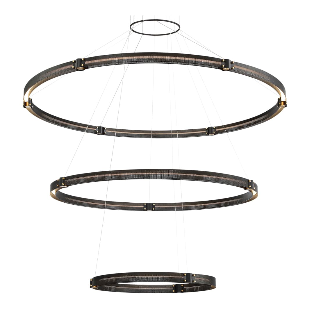 Admiral 6 Light 62" Wide LED Ring Chandelier - 3 Tiers