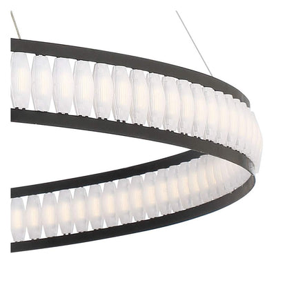 Forster 60" Wide LED Ring Chandelier - 1 Tier
