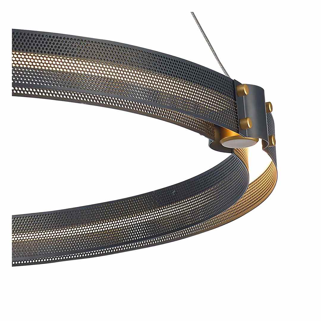 Admiral 4 Light 48" Wide LED Ring Chandelier - 2 Tiers