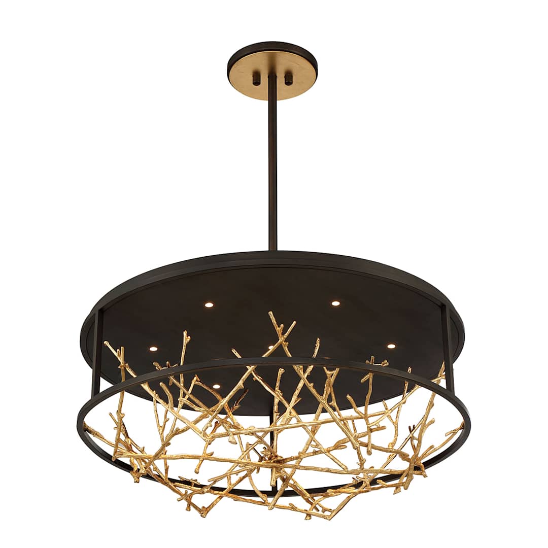 Aerie 31" Wide LED Abstract Drum Chandelier