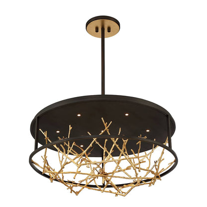 Aerie 31" Wide LED Abstract Drum Chandelier