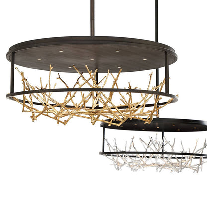 Aerie 31" Wide LED Abstract Drum Chandelier