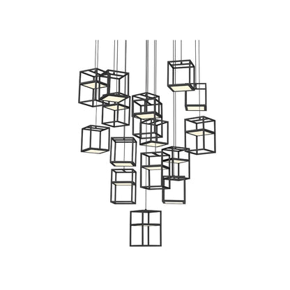 Ferro 32" Wide LED Suspension Multi Light Pendant