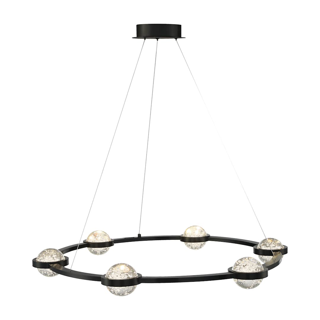Circolo 6 Light 36" Wide LED Ring Chandelier