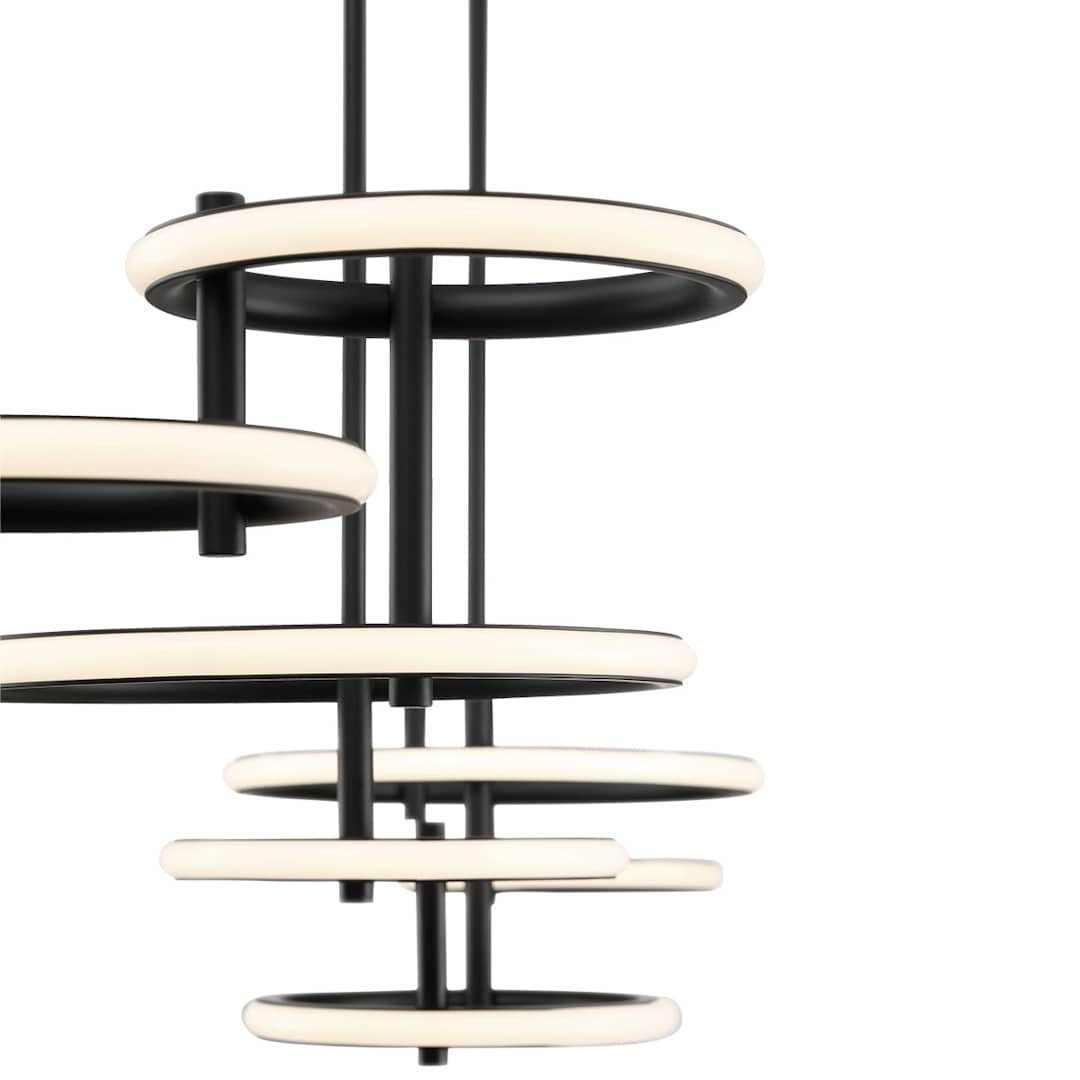 Giro 8 Light 59" Wide LED Abstract Chandelier